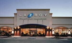 La Z Boy storefront view with so many lights
